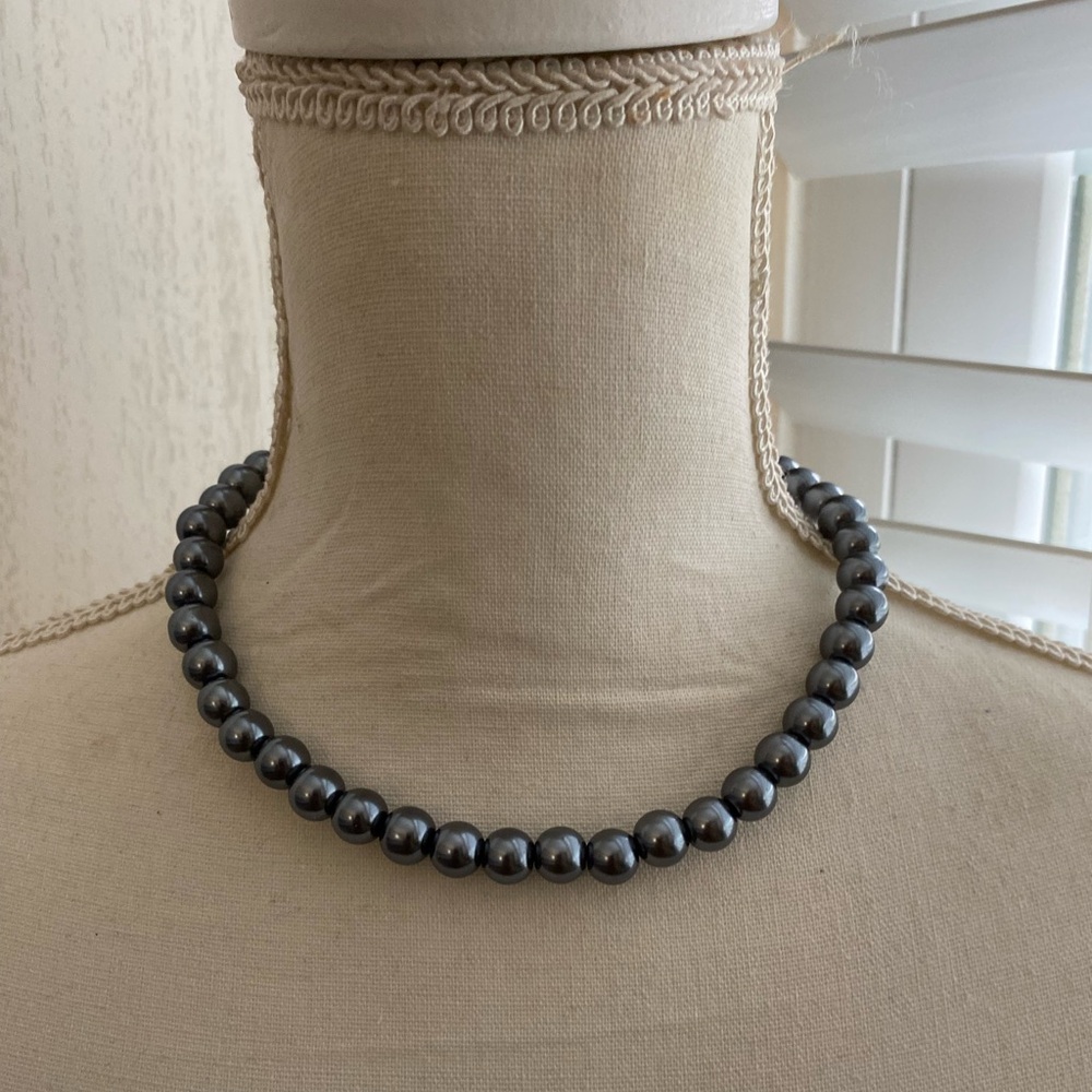 COPY - Black Flower Statement Necklace